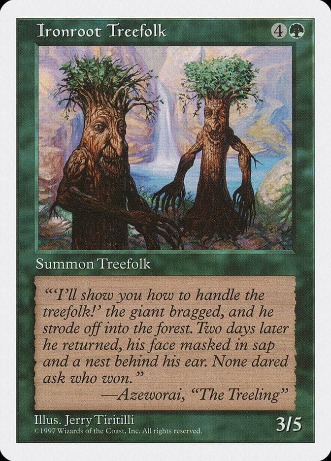 Ironroot Treefolk [Fifth Edition] Magic: The Gathering