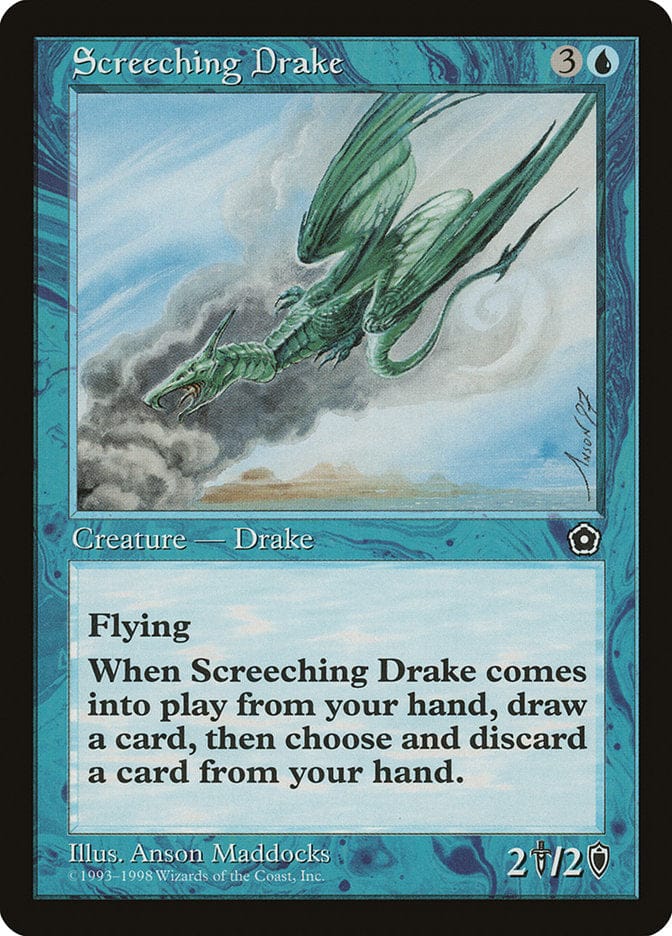 Screeching Drake [Portal Second Age] Magic: The Gathering