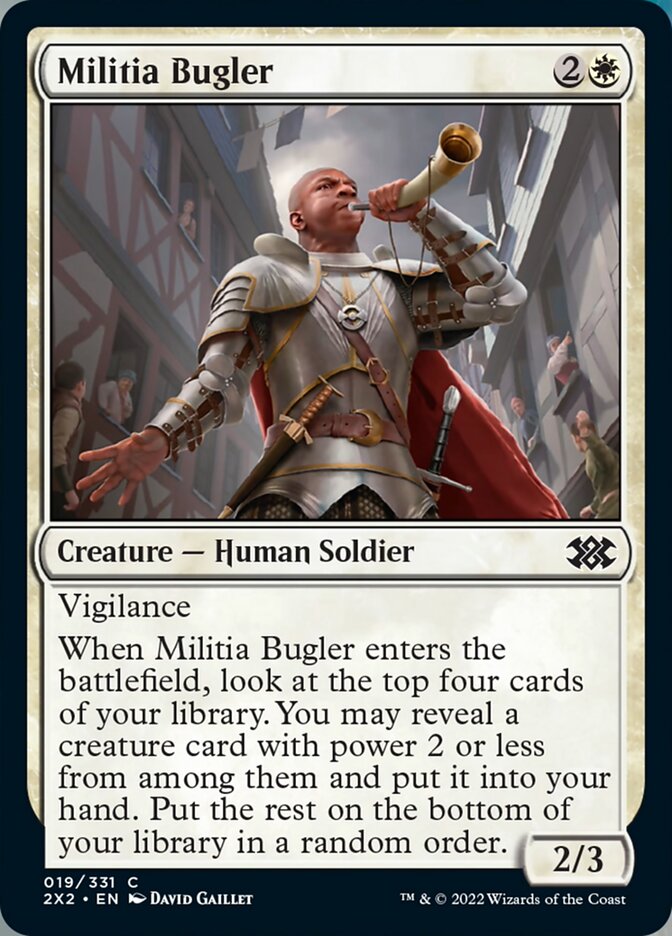 Militia Bugler [Double Masters 2022] Magic: The Gathering