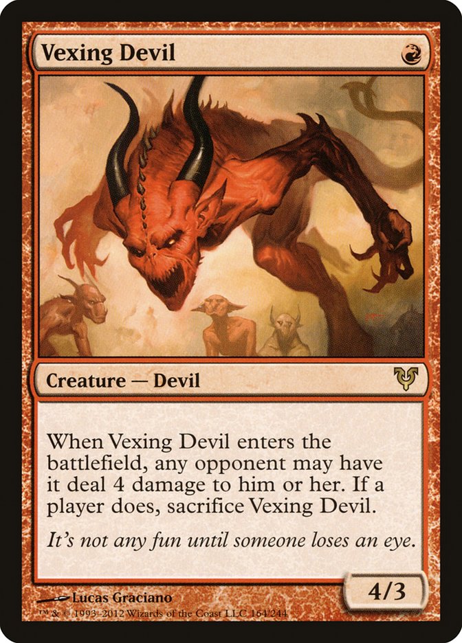 Vexing Devil [Avacyn Restored] Magic: The Gathering