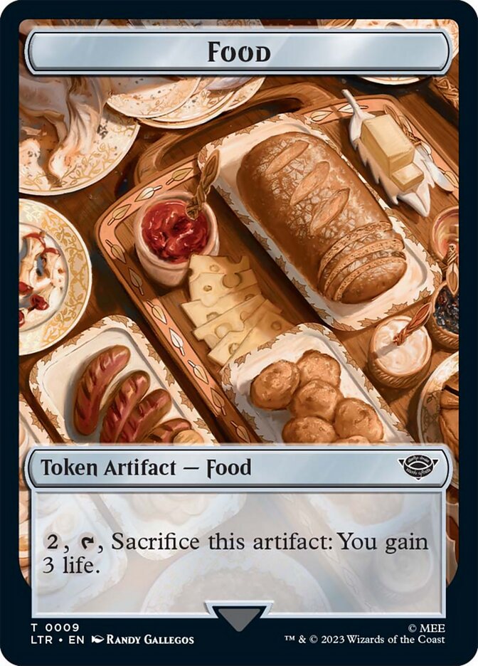 Food Token (09) [The Lord of the Rings: Tales of Middle-Earth Tokens] Magic: The Gathering