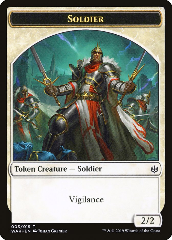 Soldier Token [War of the Spark Tokens] Magic: The Gathering