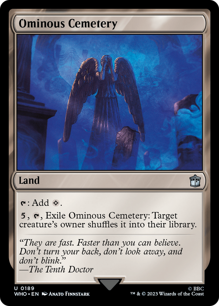 Ominous Cemetery [Doctor Who] Magic: The Gathering