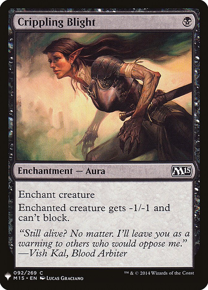 Crippling Blight [Mystery Booster] Magic: The Gathering