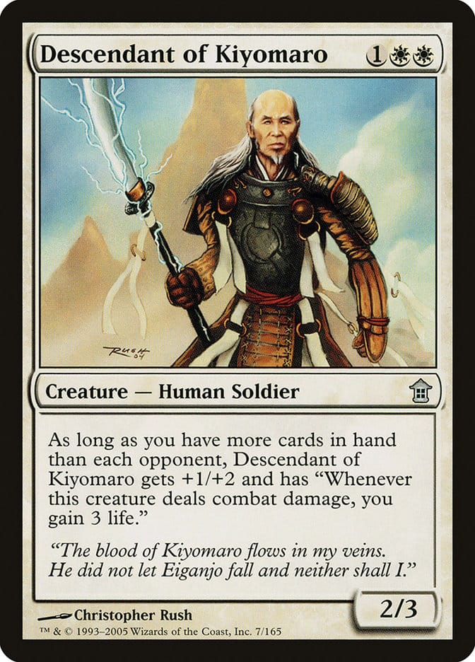 Descendant of Kiyomaro [Saviors of Kamigawa] Magic: The Gathering