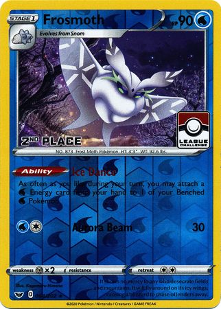 Frosmoth (064/202) (League Promo 2nd Place) [Sword & Shield: Base Set] Pokémon