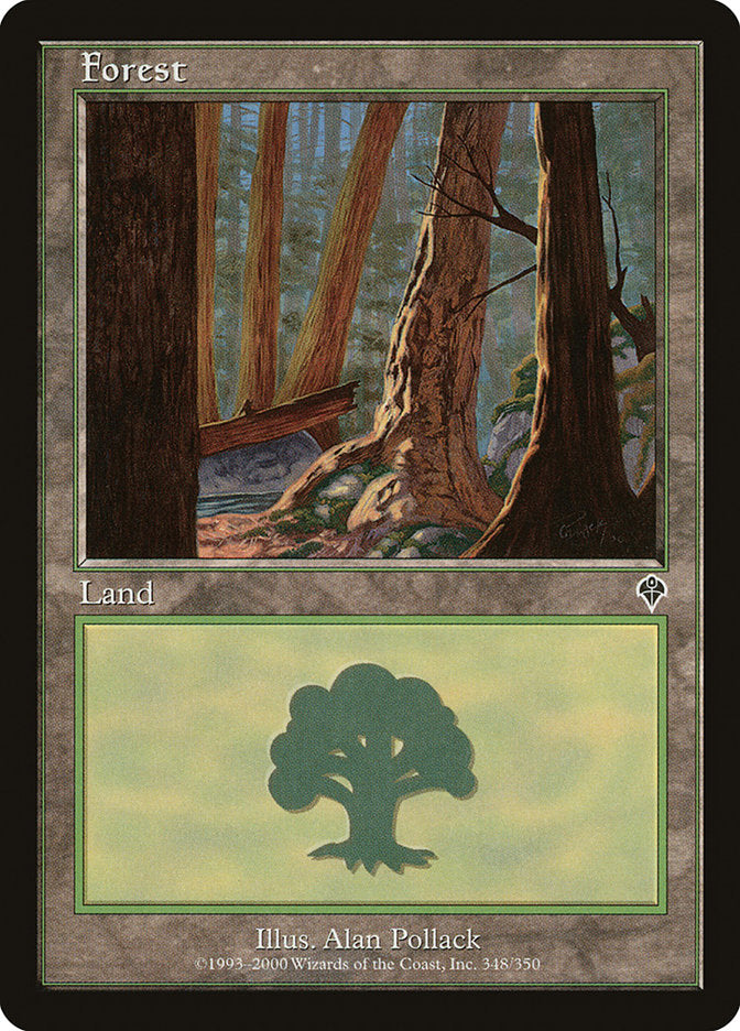 Forest (348) [Invasion] Magic: The Gathering