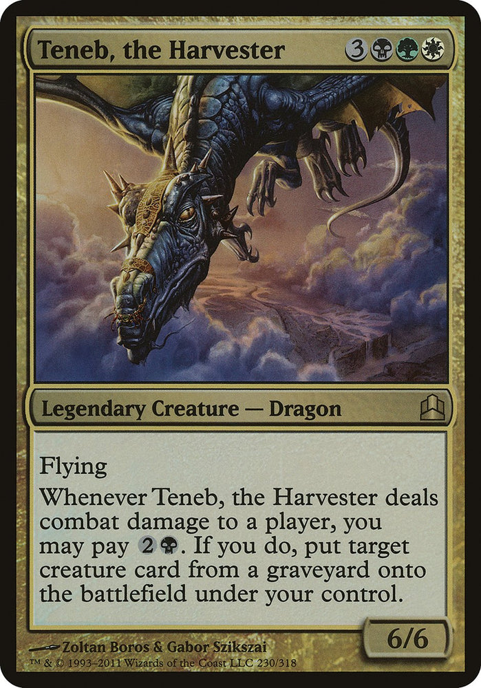 Teneb, the Harvester (Oversized) [Commander 2011 Oversized] Magic: The Gathering