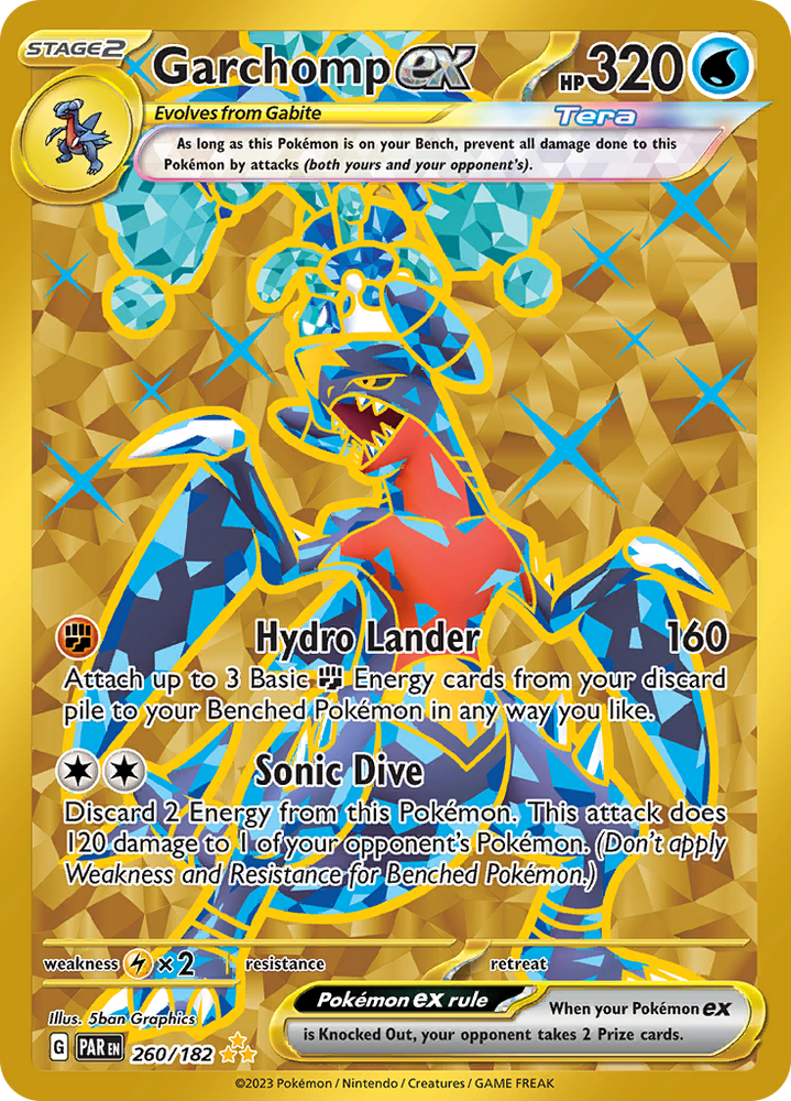 Garchomp ex (260/182) [Scarlet & Violet: Paradox Rift] Pokémon