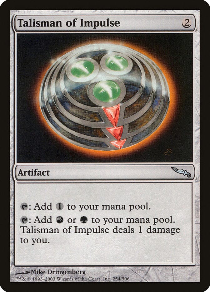 Talisman of Impulse [Mirrodin] Magic: The Gathering