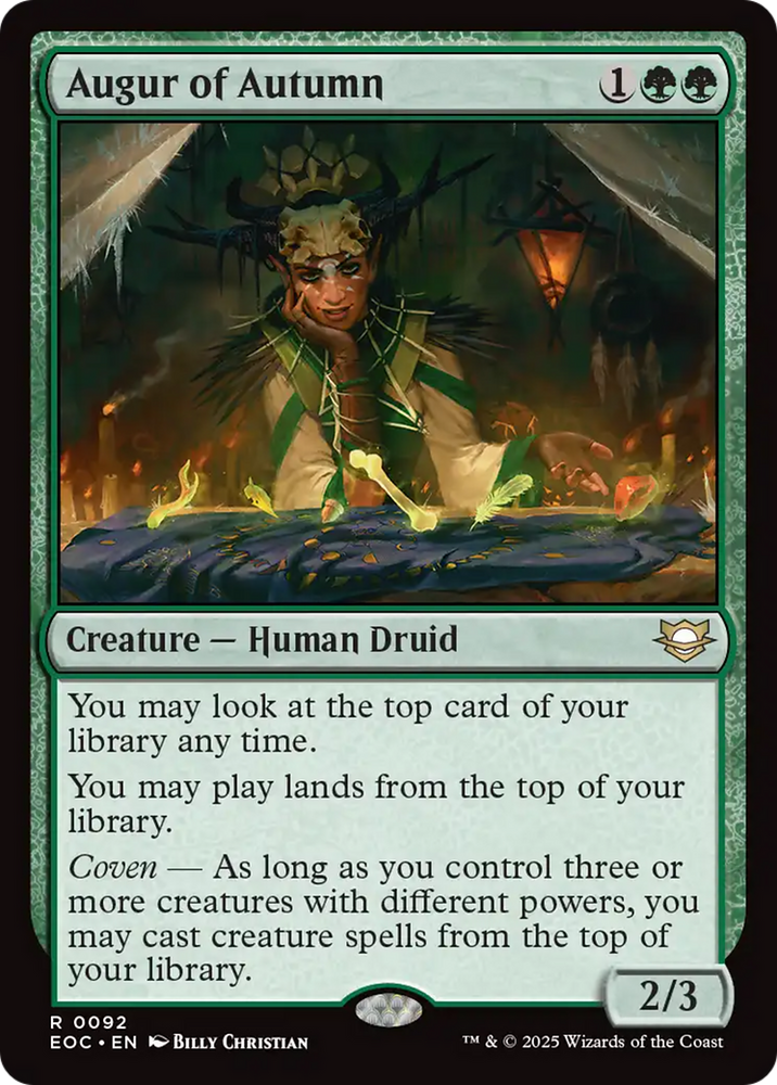 Augur of Autumn [Edge of Eternities Commander] Magic: The Gathering