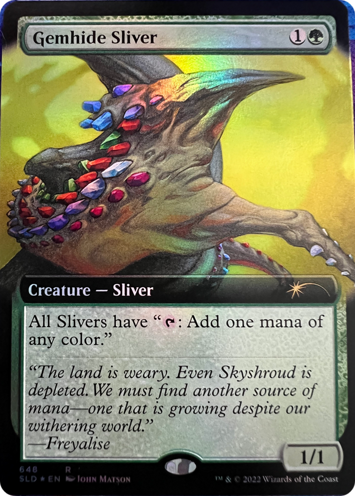 Gemhide Sliver (Extended Art) [Secret Lair Drop Series] Magic: The Gathering