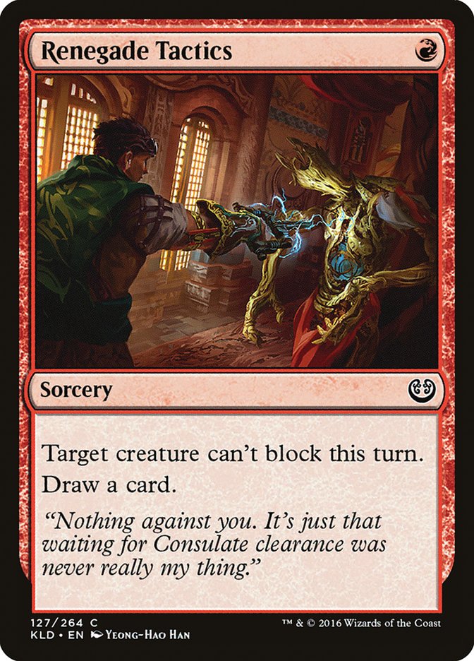 Renegade Tactics [Kaladesh] Magic: The Gathering