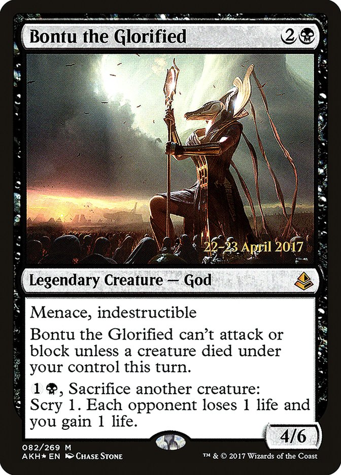 Bontu the Glorified [Amonkhet Prerelease Promos] Magic: The Gathering