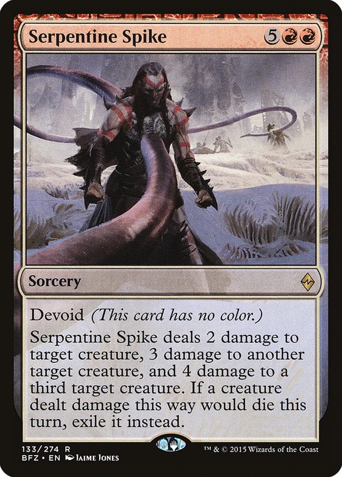 Serpentine Spike [Battle for Zendikar] Magic: The Gathering