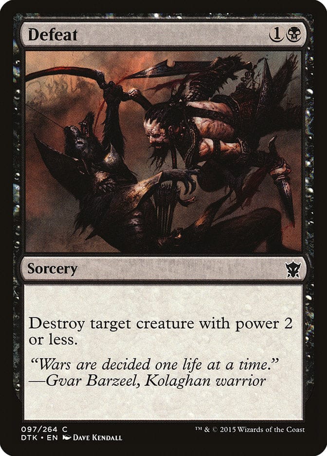 Defeat [Dragons of Tarkir] Magic: The Gathering