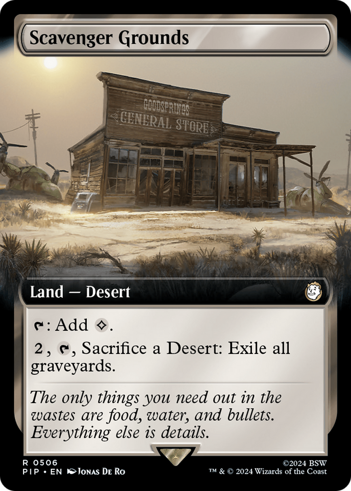 Scavenger Grounds (Extended Art) [Fallout] Magic: The Gathering