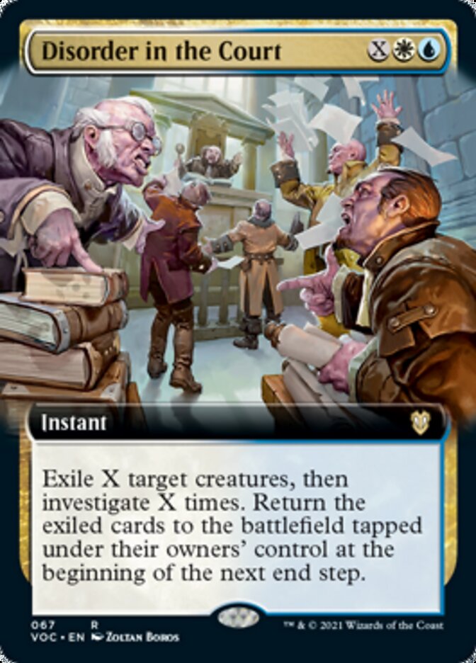 Disorder in the Court (Extended Art) [Innistrad: Crimson Vow Commander] Magic: The Gathering