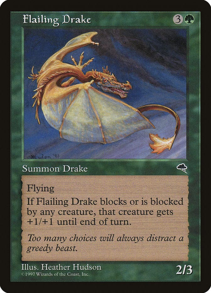 Flailing Drake [Tempest] Magic: The Gathering
