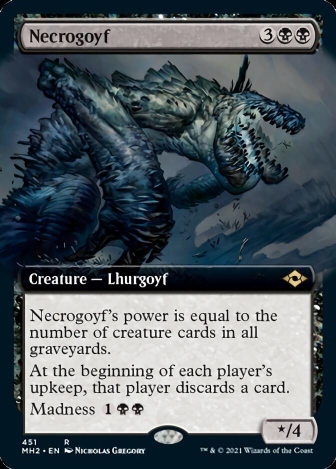 Necrogoyf (Extended Art) [Modern Horizons 2] Magic: The Gathering