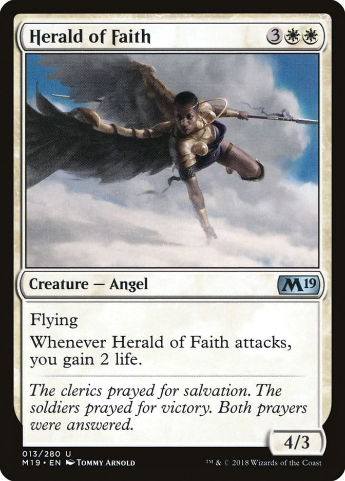 Herald of Faith [Core Set 2019] Magic: The Gathering