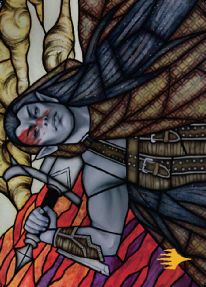 Radha, Coalition Warlord Art Card (Gold-Stamped Signature) [Dominaria United Art Series] Magic: The Gathering