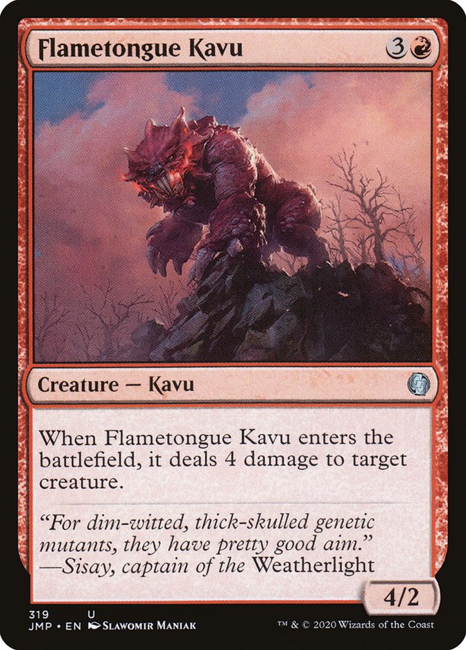 Flametongue Kavu [Jumpstart] Magic: The Gathering