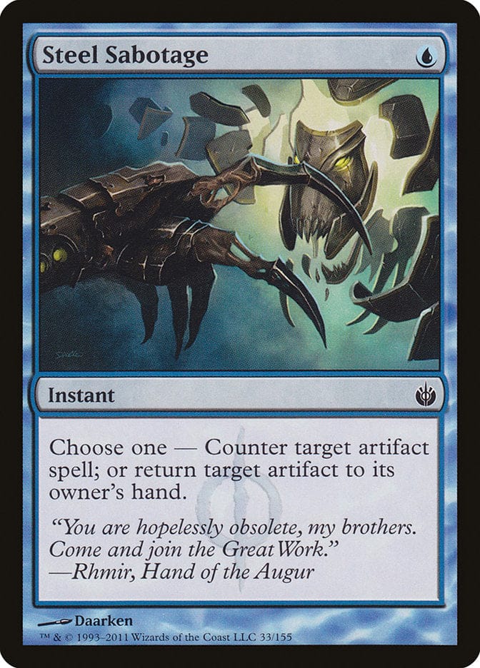 Steel Sabotage [Mirrodin Besieged] Magic: The Gathering