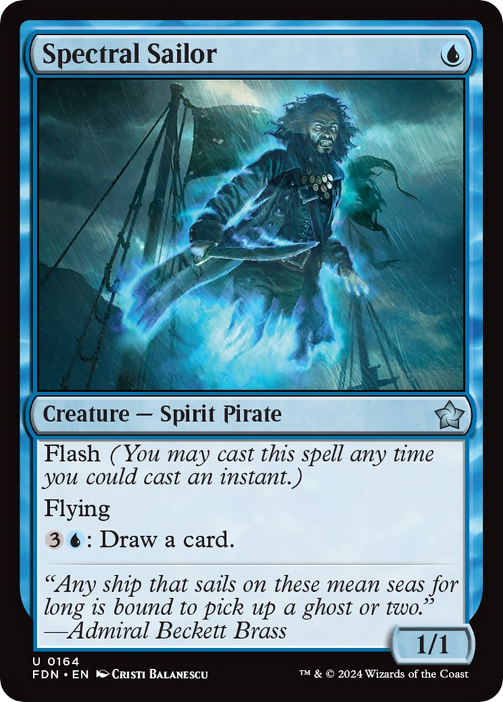 Spectral Sailor [Foundations] Magic: The Gathering