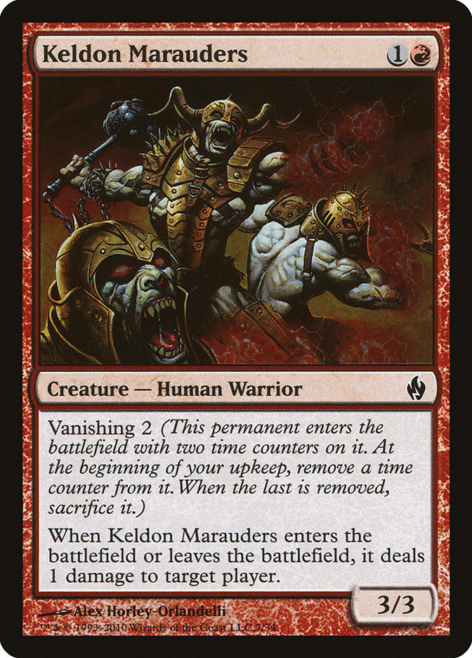 Keldon Marauders [Premium Deck Series: Fire and Lightning] Magic: The Gathering
