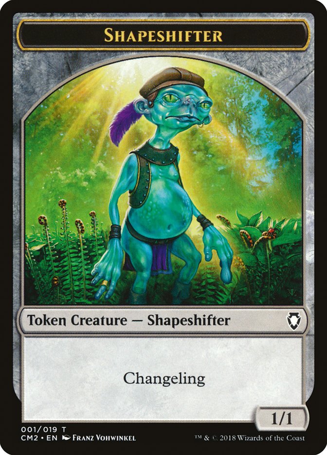 Shapeshifter Token [Commander Anthology Volume II Tokens] Magic: The Gathering