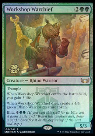 Workshop Warchief [Streets of New Capenna Prerelease Promos] Magic: The Gathering