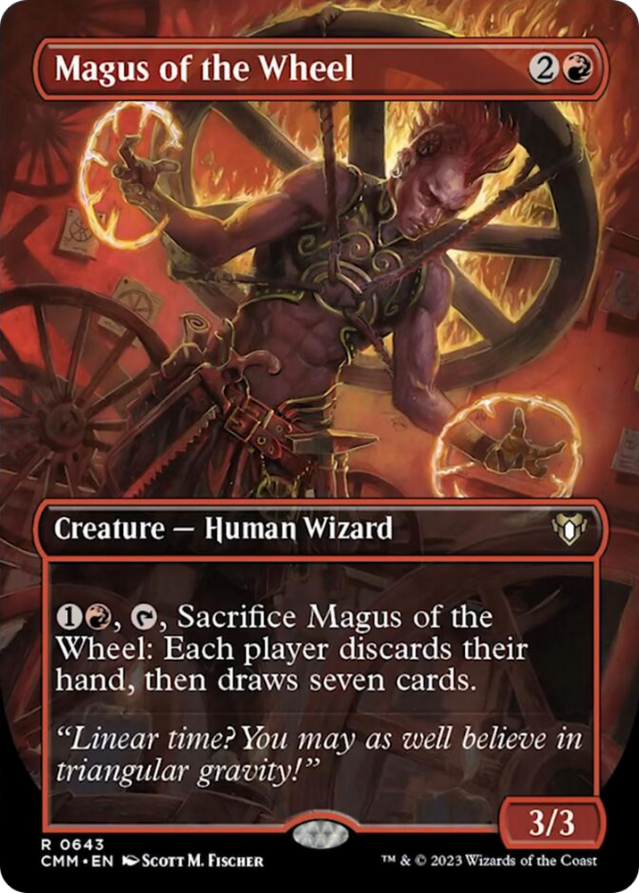 Magus of the Wheel (Borderless Alternate Art) [Commander Masters] Magic: The Gathering