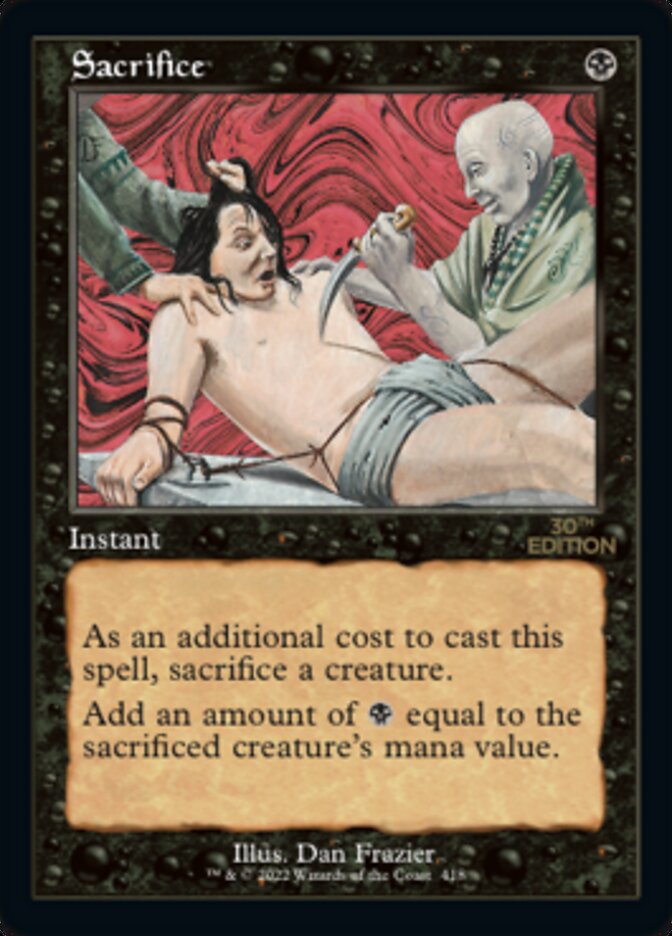 Sacrifice (Retro) [30th Anniversary Edition] Magic: The Gathering