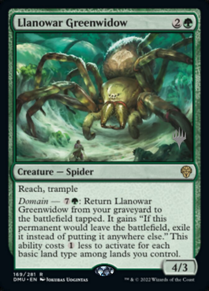 Llanowar Greenwidow (Promo Pack) [Dominaria United Promos] Magic: The Gathering