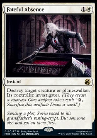 Fateful Absence (Promo Pack) [Innistrad: Midnight Hunt Promos] Magic: The Gathering