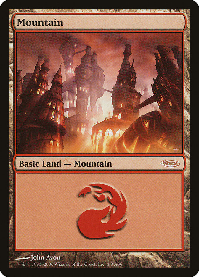 Mountain (4) [Arena League 2006] Magic: The Gathering