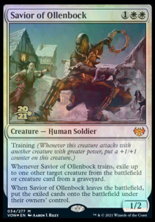 Savior of Ollenbock [Innistrad: Crimson Vow Prerelease Promos] Magic: The Gathering