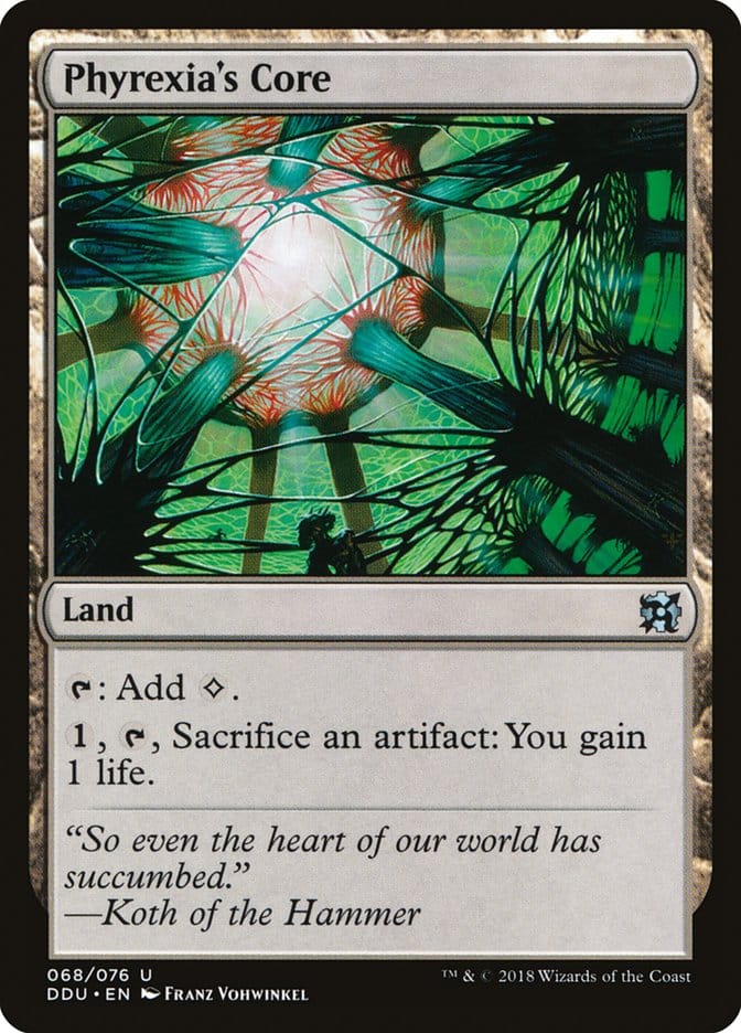Phyrexia's Core [Duel Decks: Elves vs. Inventors] Magic: The Gathering