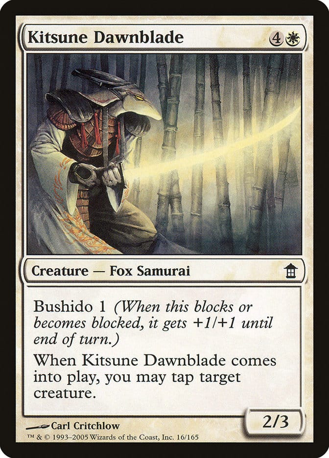 Kitsune Dawnblade [Saviors of Kamigawa] Magic: The Gathering
