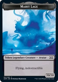 Marit Lage // Saproling Double-Sided Token [Double Masters Tokens] Magic: The Gathering