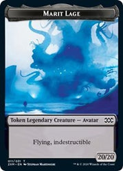 Marit Lage // Saproling Double-Sided Token [Double Masters Tokens] Magic: The Gathering