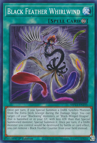 Black Feather Whirlwind [MP23-EN195] Common - Yugioh Cards For Your TCG Needs!
