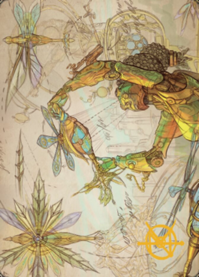 Inspiring Statuary Art Card (Gold-Stamped Signature) [The Brothers' War Art Series] Magic: The Gathering