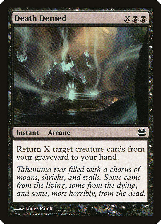 Death Denied [Modern Masters] Magic: The Gathering