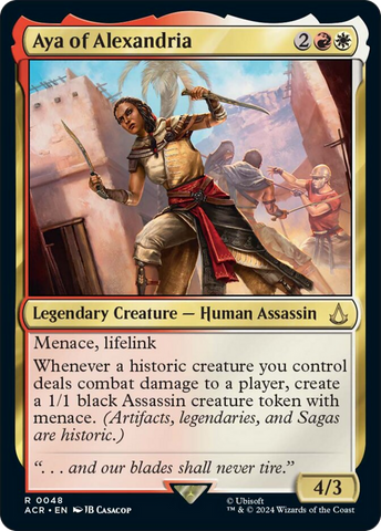 Aya of Alexandria [Assassin's Creed] Magic: The Gathering
