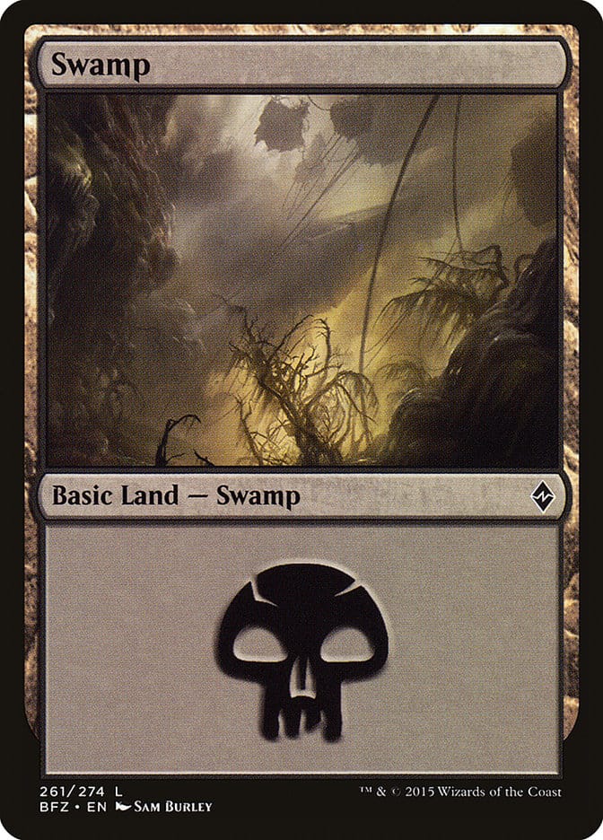 Swamp (261) [Battle for Zendikar] Magic: The Gathering