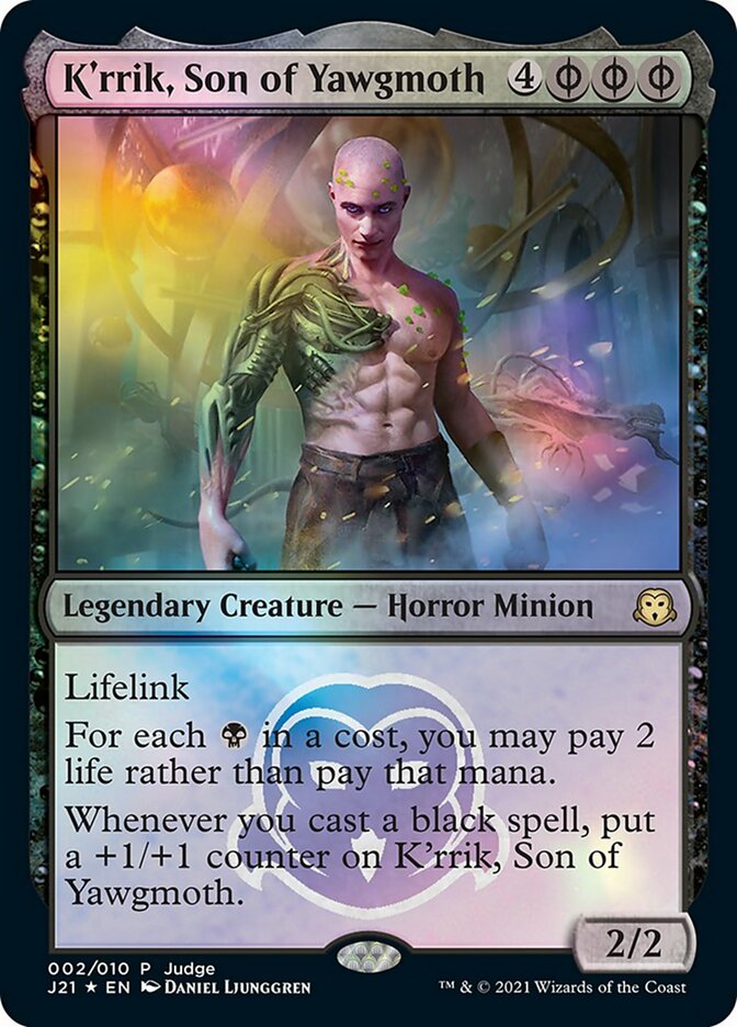 K'rrik, Son of Yawgmoth [Judge Gift Cards 2021] Magic: The Gathering
