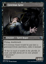 Covert Cutpurse // Covetous Geist [Innistrad: Midnight Hunt] Magic: The Gathering