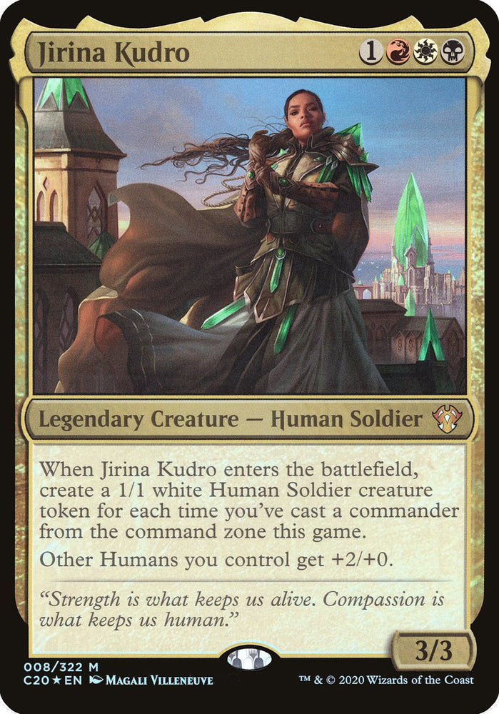 Jirina Kudro (Oversized) [Commander 2020 Oversized] Magic: The Gathering